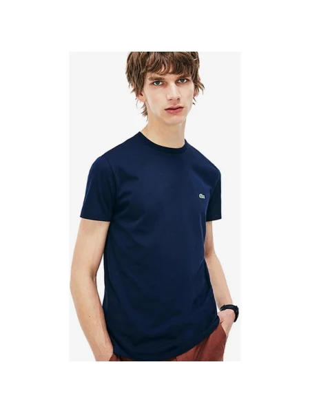 Granatowa koszulka z krótkim rękawem Lacoste Pima XS niebieska