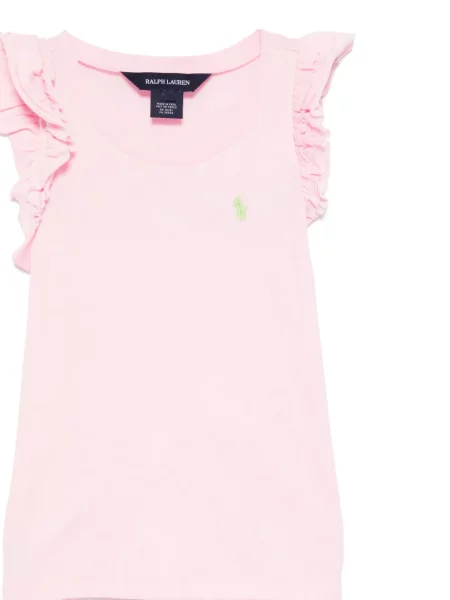 Koszulka polo dziecięca Polo Ralph Lauren różowa