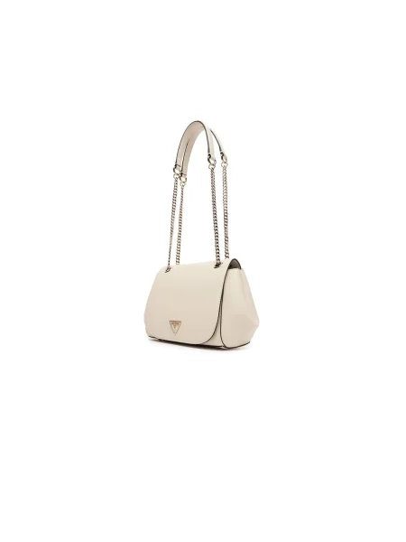 Lniana torebka crossbody Guess biała