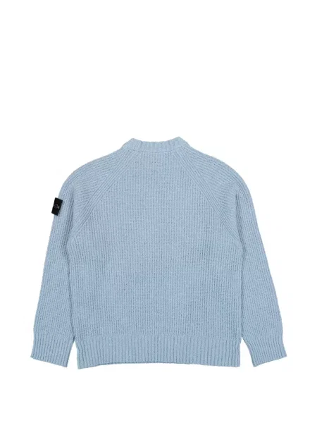 Bouclé pulover Stone Island cu strasuri albastru