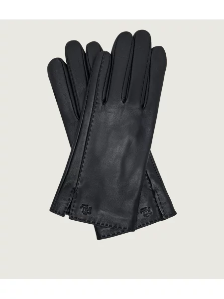 LAUREN RALPH LAUREN Mănuși de piele negru