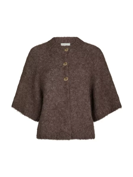 Kardigan Neo Noir wełniany brązowy