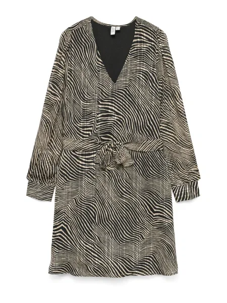 VERO MODA Rochie VMGEBRA GEDNA crem / bej închis negru