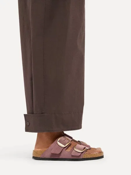 Кожаные шлепанцы Birkenstock с пряжкой