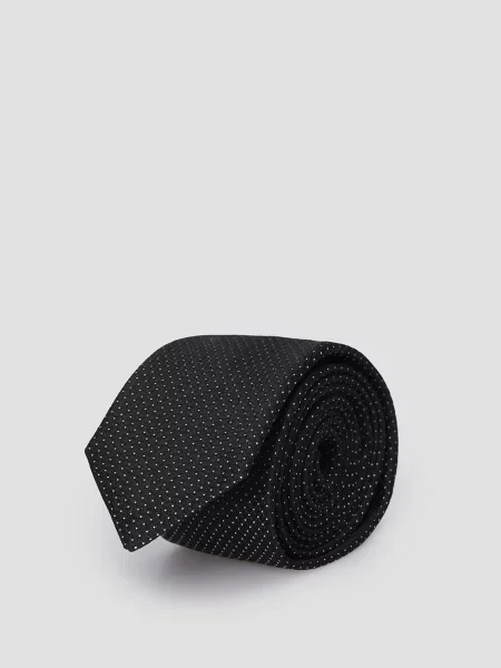 Шовкова краватка Karl Lagerfeld чорна