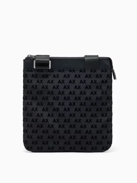 Armani Exchange Мессенджер чорний