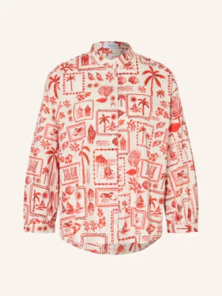 Rossana Diva Bluzka Z Rękawami rot biała