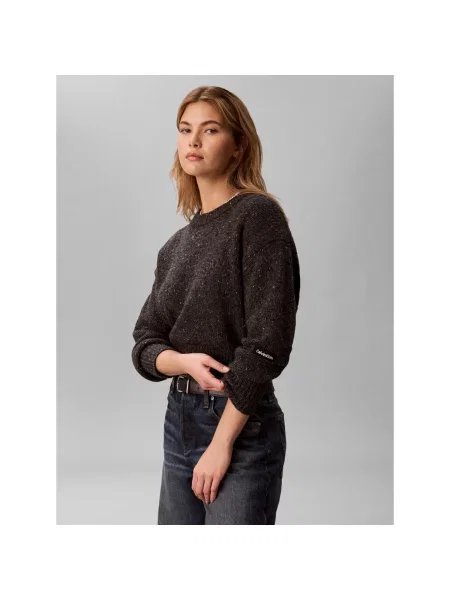 Mikina bez kapucne Calvin Klein Jeans sivá