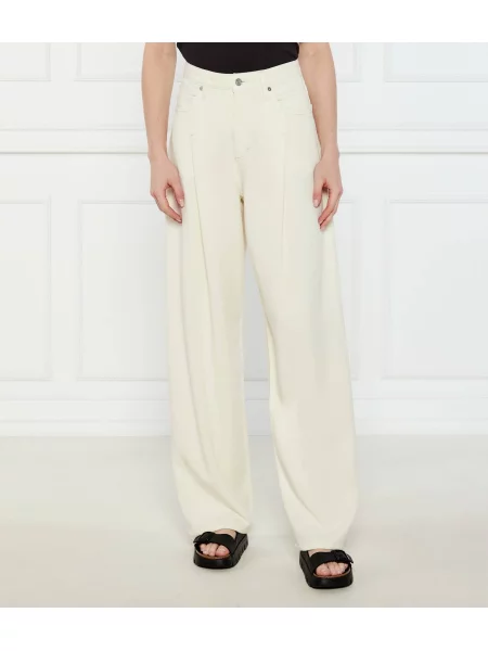 BOSS ORANGE Farmer C_SLOUCHY PLEATD narancsszínű