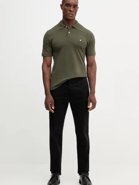 United Colors of Benetton polo majica z elastanom zelena