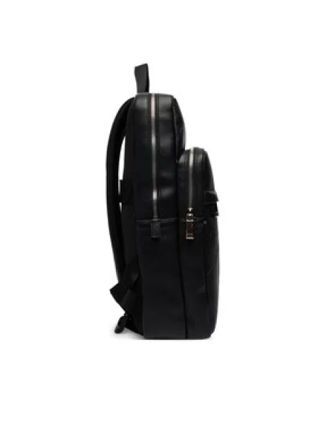 Maža rankinė Calvin Klein Emblem Aop Emboss Slim Square Bp juoda