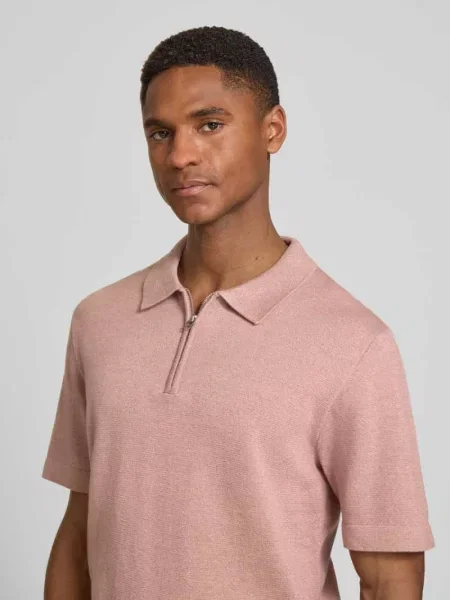 Koszulka polo z zamkiem błyskawicznym o kroju regular fit model MILANO' Jack & Jones Premium