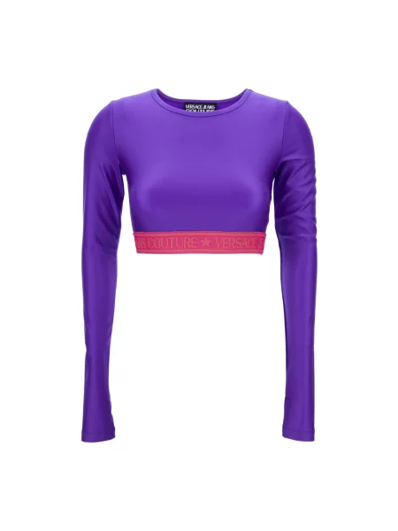Top Versace Jeans Couture fioletowy
