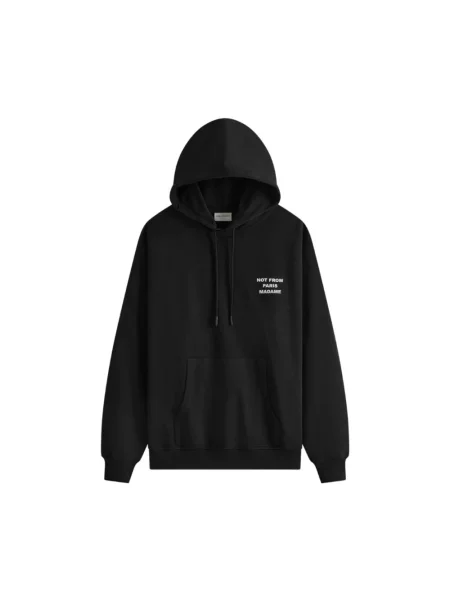 Bluza z kapturem Drole De Monsieur z kapturem z nadrukiem czarna