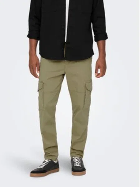 Only & Sons nohavice Tapered Fit sivá