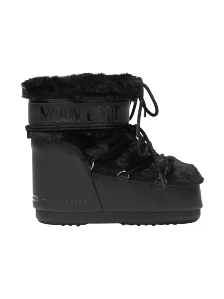 Moon Boot śniegowce MB ICON LOW FAUX FUR czarny