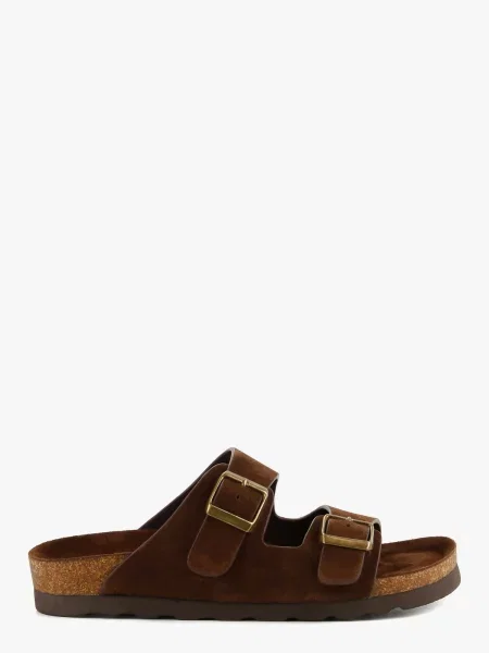 Замшеві Шльопанці LeBERDES коричневий