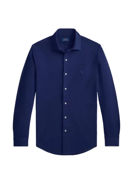 Șapcă Polo Ralph Lauren cu decolteu în V cu autograf în carouri albastru