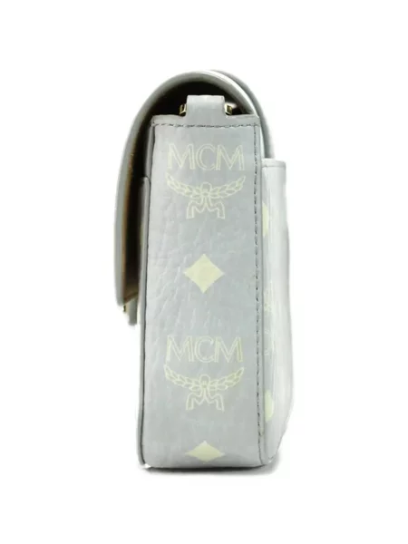 Δερμάτινος clutch Mcm γκρι