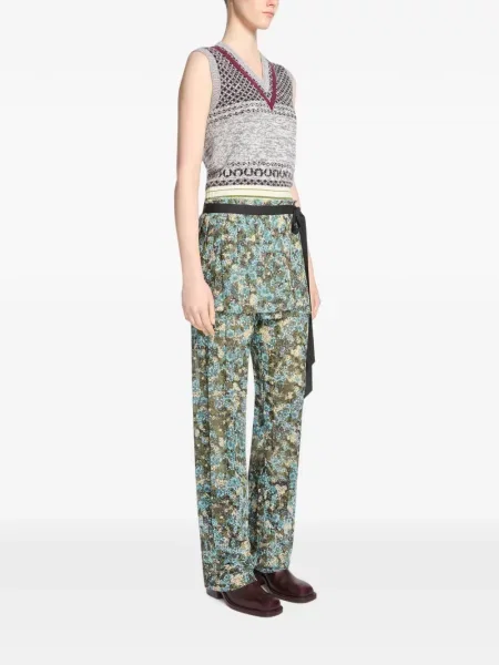 Fustă Dries Van Noten plic albastru