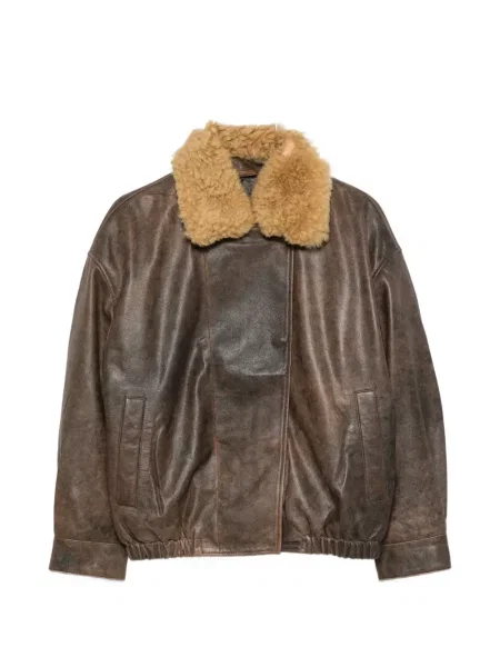 Gulerat geanta de piele R13 maro
