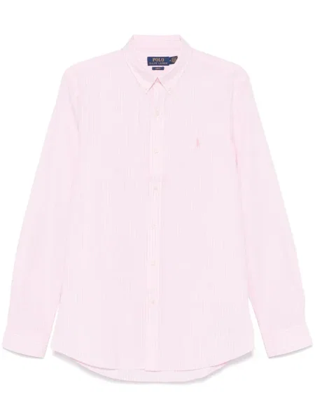 Polo Polo Ralph Lauren cu dungi cu broderie albastru