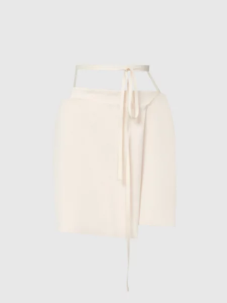 Спідниця на запах GENNY з вовни Max Mara Sportmax бежева