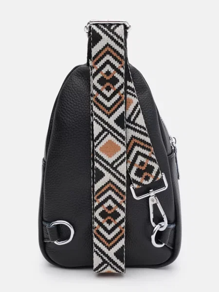 Кожаный рюкзак Borsa Leather черный