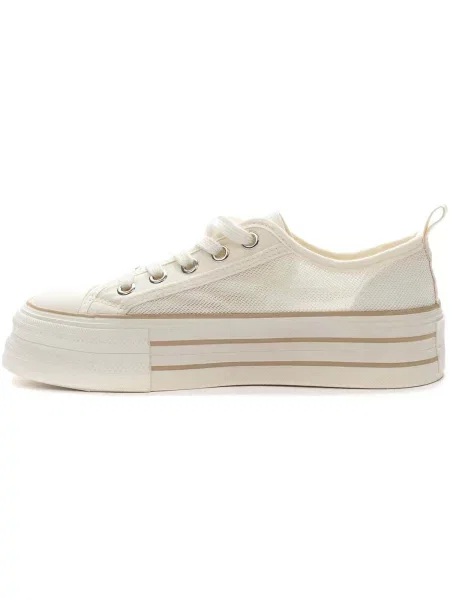 Pantofi Keddo Denim alb