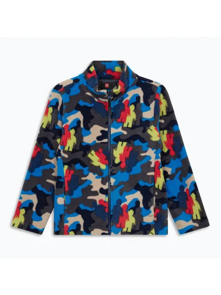 Gyermek gyapjú pulóver LEGO Lwsaku Fleece kék. Méret: kék