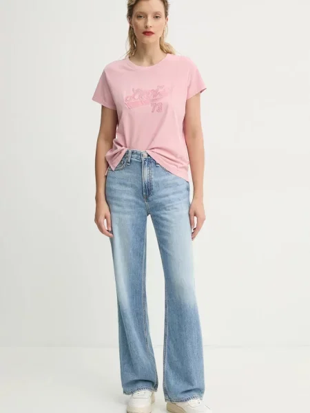 Levi's® Tričko Graphic Boxy Fit ružová
