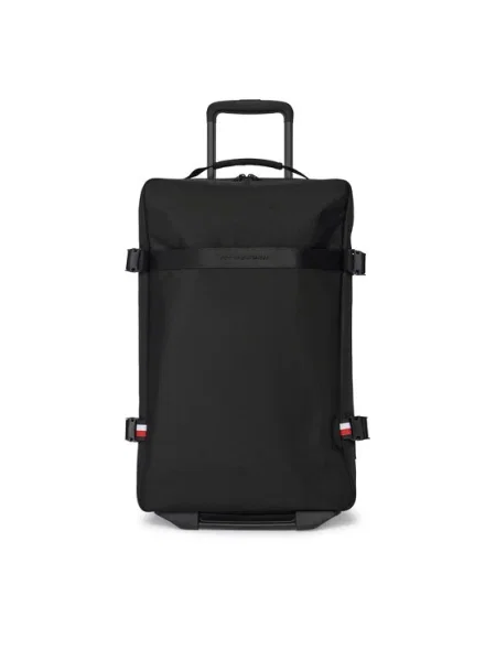 Самолетен куфар за ръчен багаж Tommy Hilfiger Th Nylon Travel Soft черен
