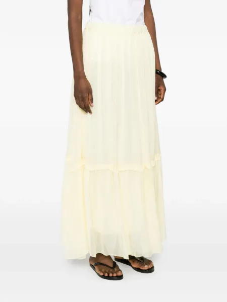 Fustă Solotre cu volane galben