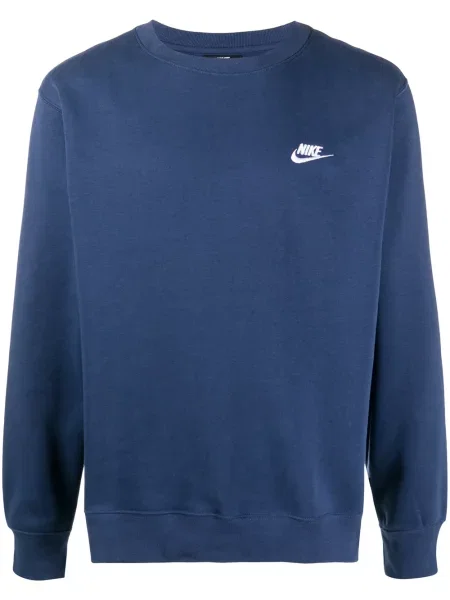 Pulover Nike cu broderie albastru