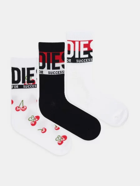 Nogavice Diesel SKM-RAY bela