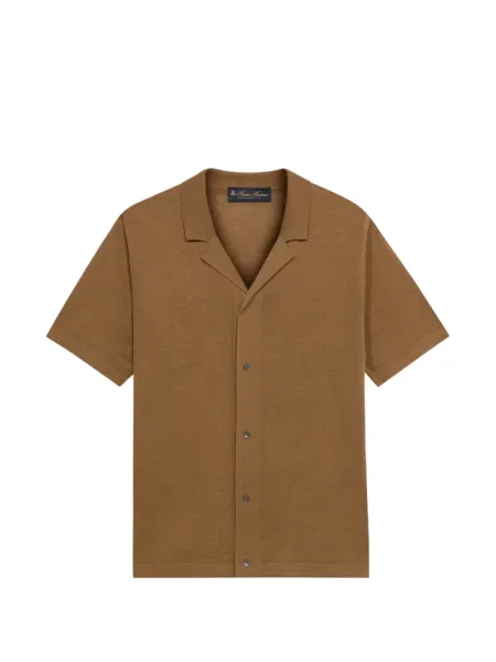 Cămașă Brooks Brothers tricotate maro