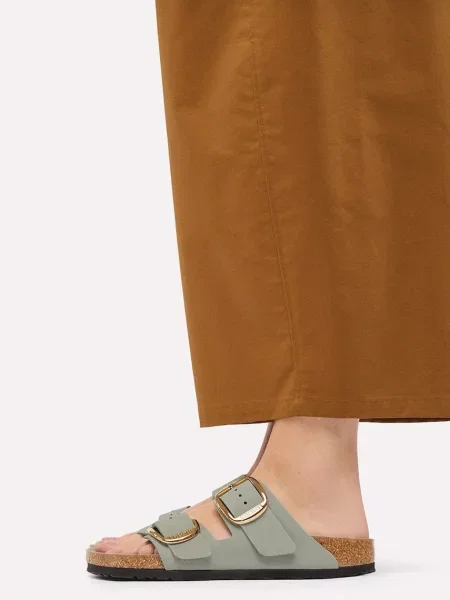 Кожаные шлепанцы Birkenstock с пряжкой