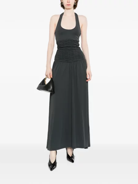 Rochie Aya Muse cu volane gri