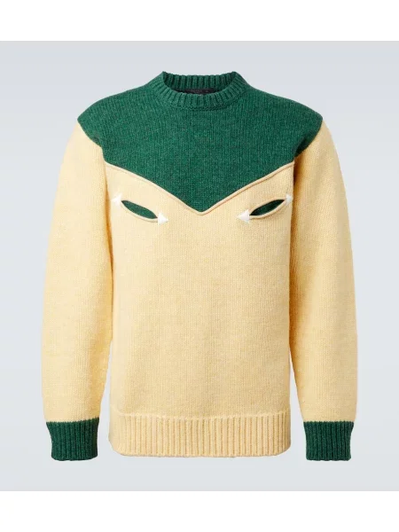 Pulover Prada de lână galben