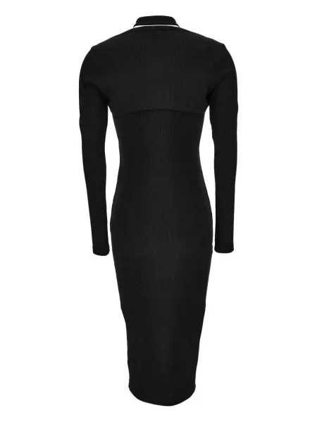 Rochie din denim Versace Jeans Couture de costum negru