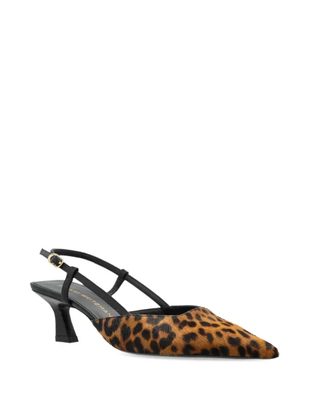 Pantofi cu toc Stuart Weitzman slingback maro