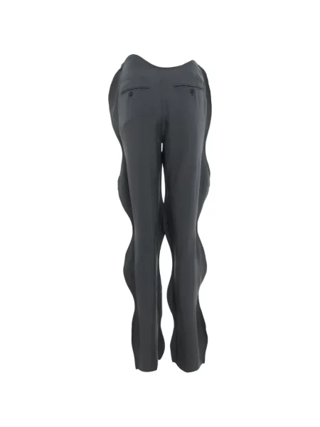Pantaloni Pushbutton cu volane gri