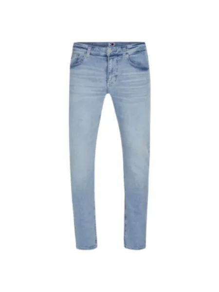 Jeansy Tommy Jeans w jednolitym kolorze klasyczne niebieskie