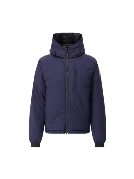 Kurtka puchowa Canada Goose z kapturem niebieska