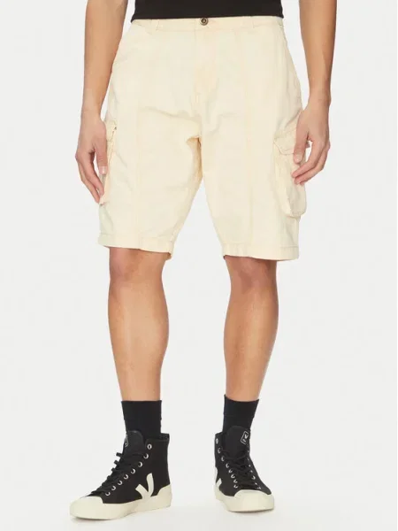 Alpha Industries Pantaloni scurți de blugi Canvas Acid alb