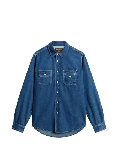 Cămașă de blugi Woolrich albastru
