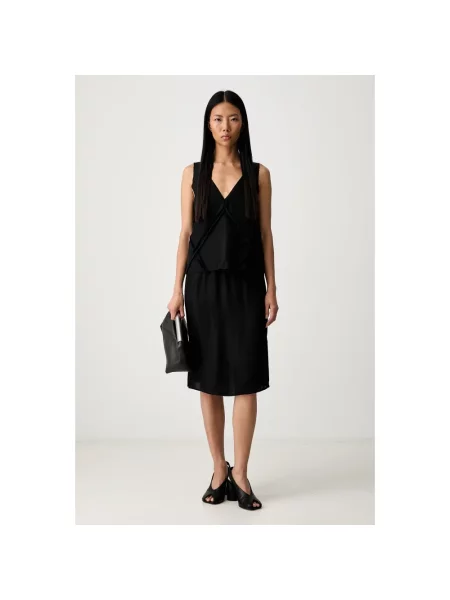 Top Mm6 Maison Margiela bez rękawów czarny