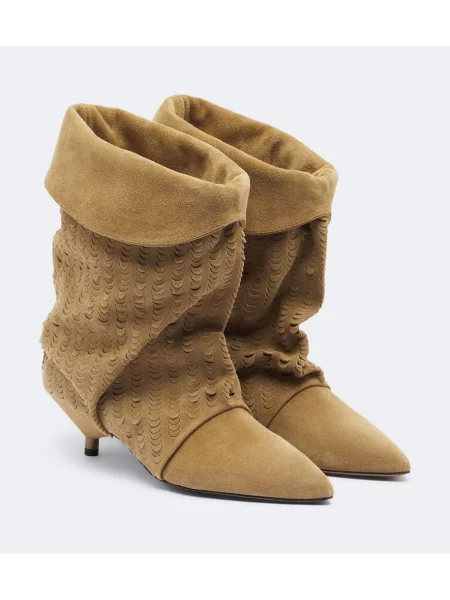 Členkové čižmy Isabel Marant béžová