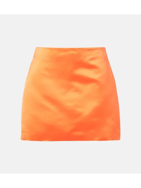 Fustă Lisa Yang din satin portocaliu