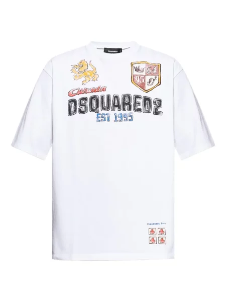 Tricou Dsquared2 cu imagine alb